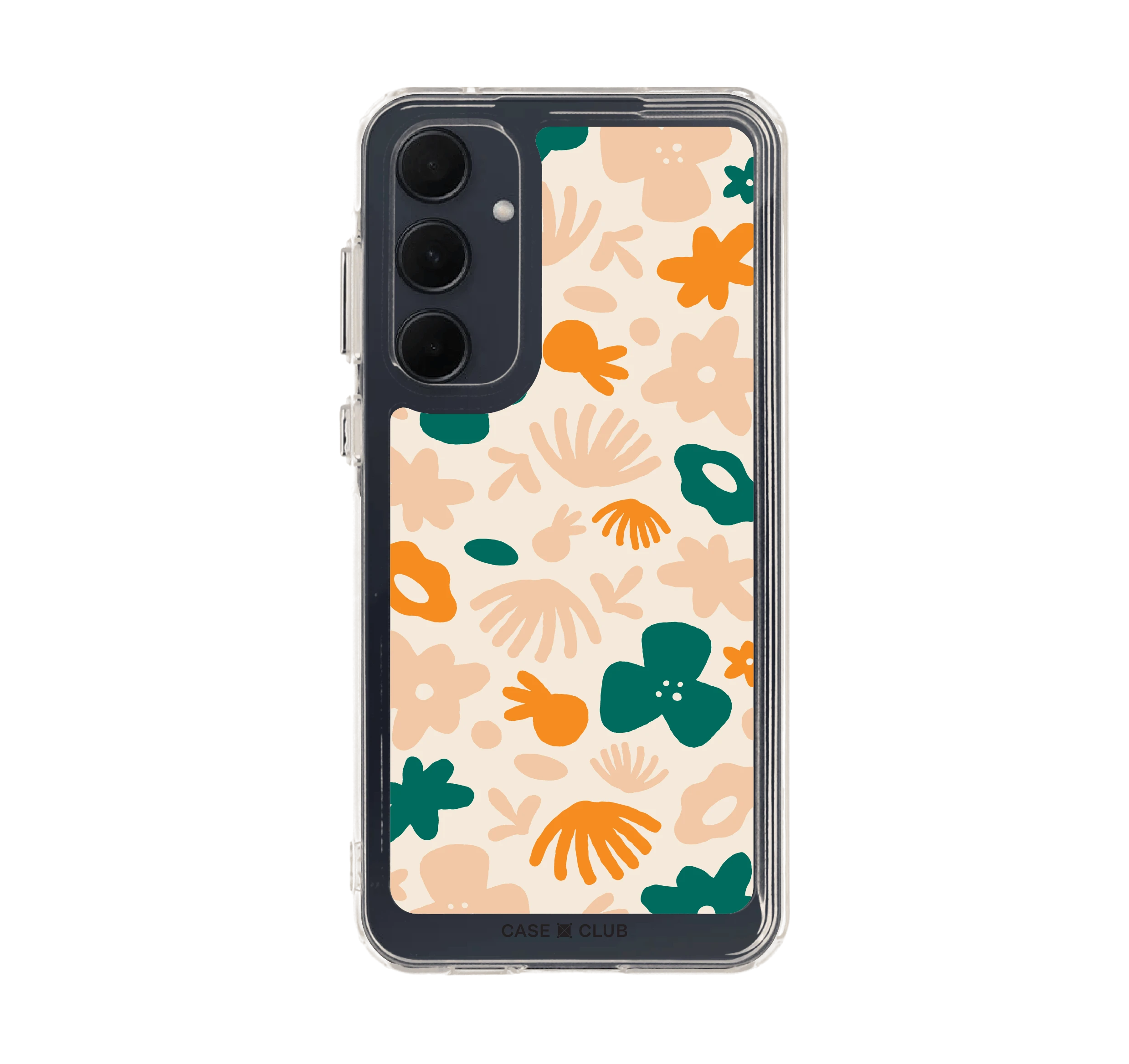 orange flower pattern